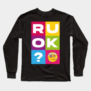 R U OK colours Long Sleeve T-Shirt